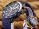New IWC Aquatimer Chrono Quartz Copy Watch - Blue&White Bezel Black Case (4)_th.jpg